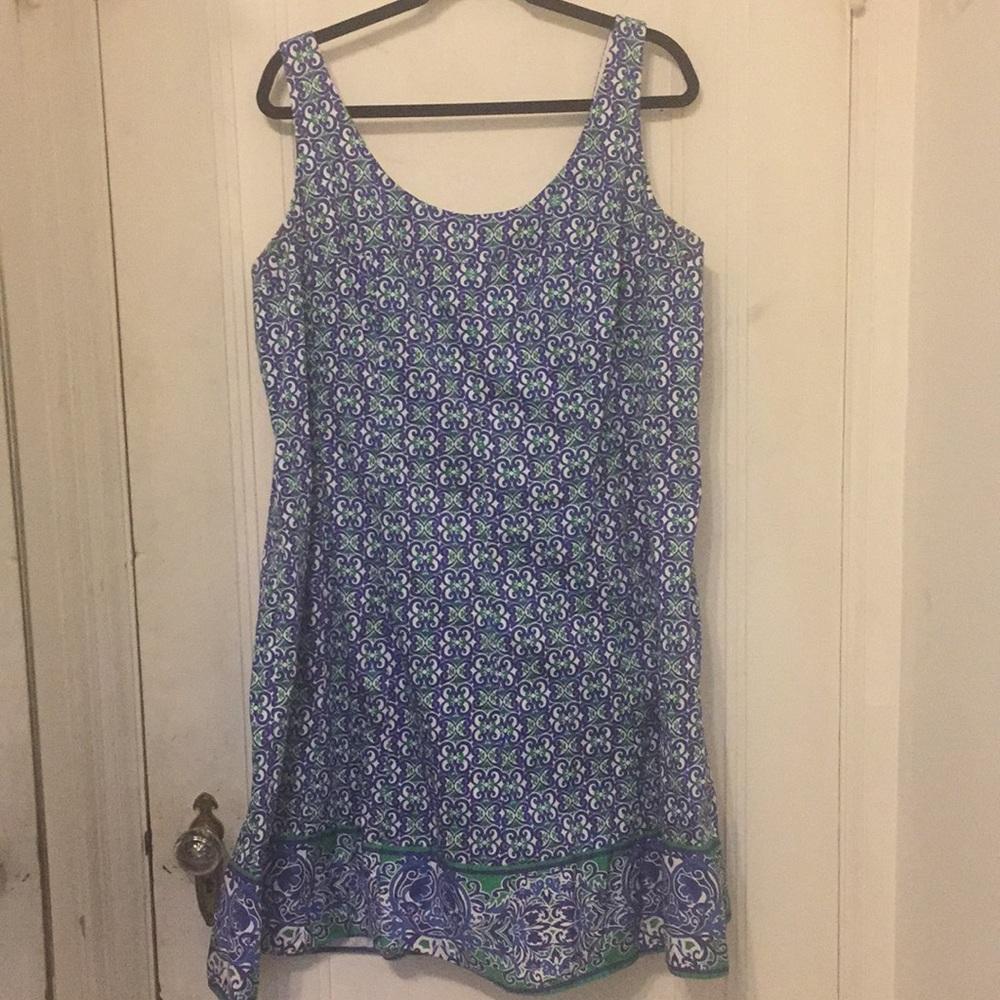 Nine West Blue & Green Sundress